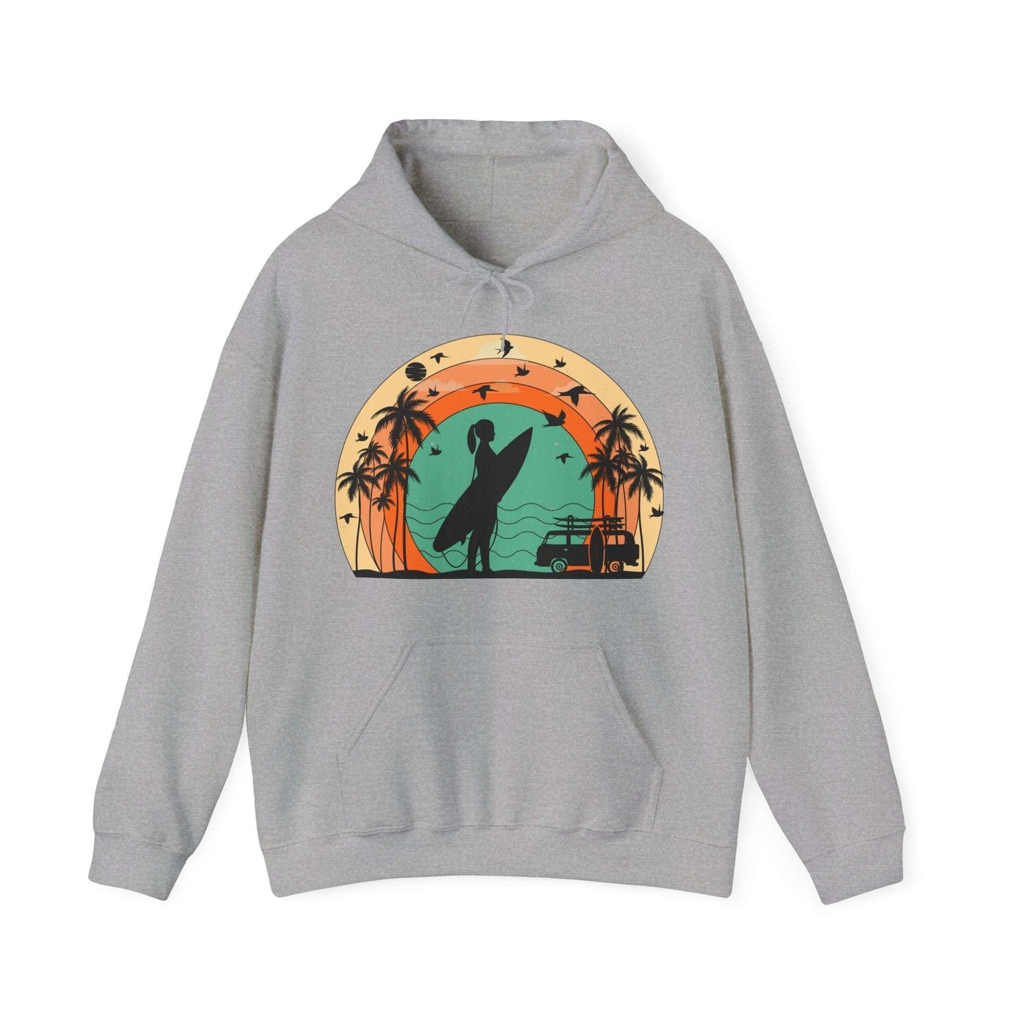 Vintage Retro Surfer Women's Hoodie