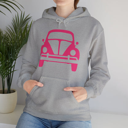 Pink Beetle Car Hoodie - Women's Hoodie