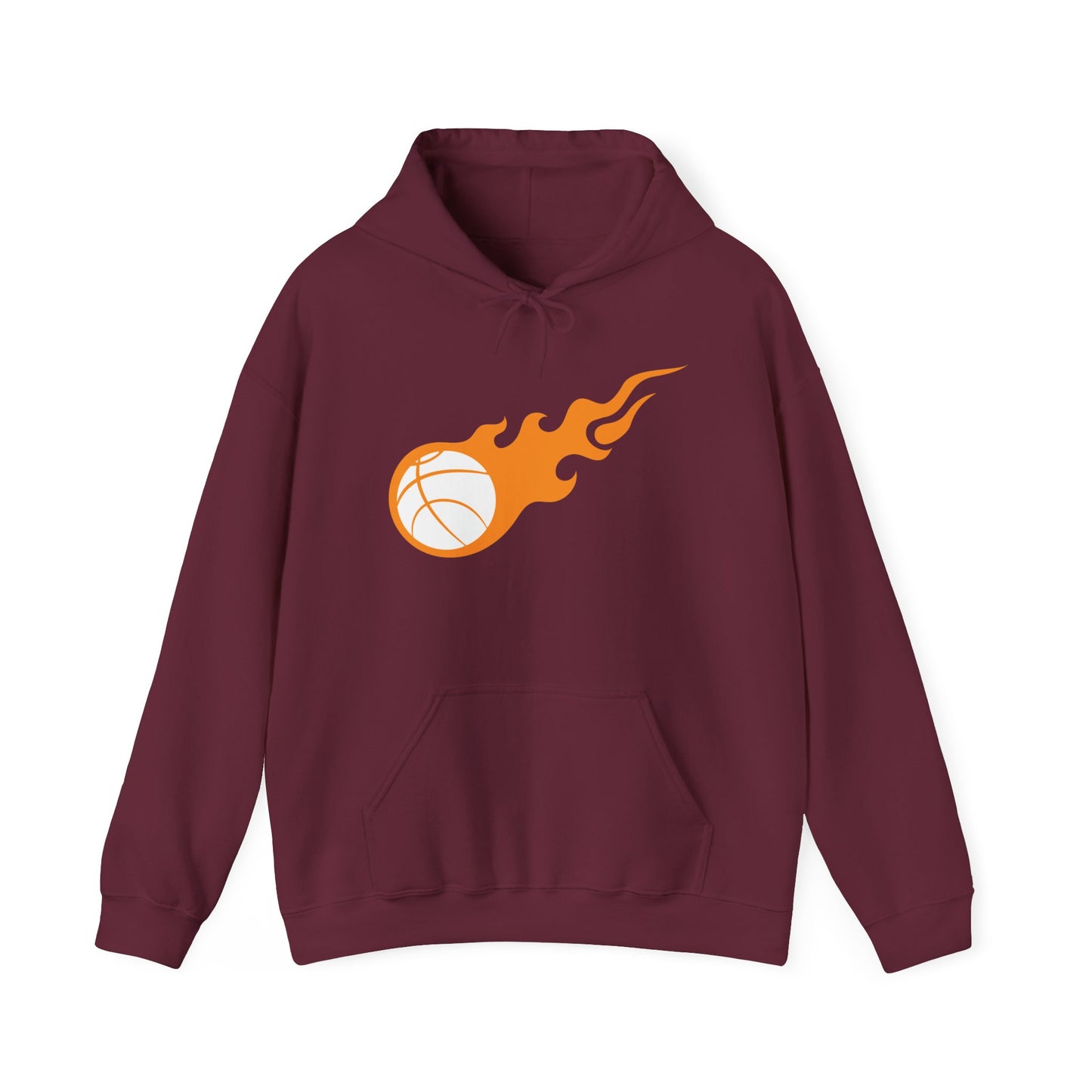 Fire Basketball Hoodie - Men's Varsity Hooded Sweatshirt