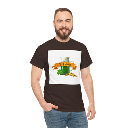 Unisex St. Patrick's Day Tee — 'Happy St. Patrick's' Beer Mug & Gold Coins Design (Limited Edition)