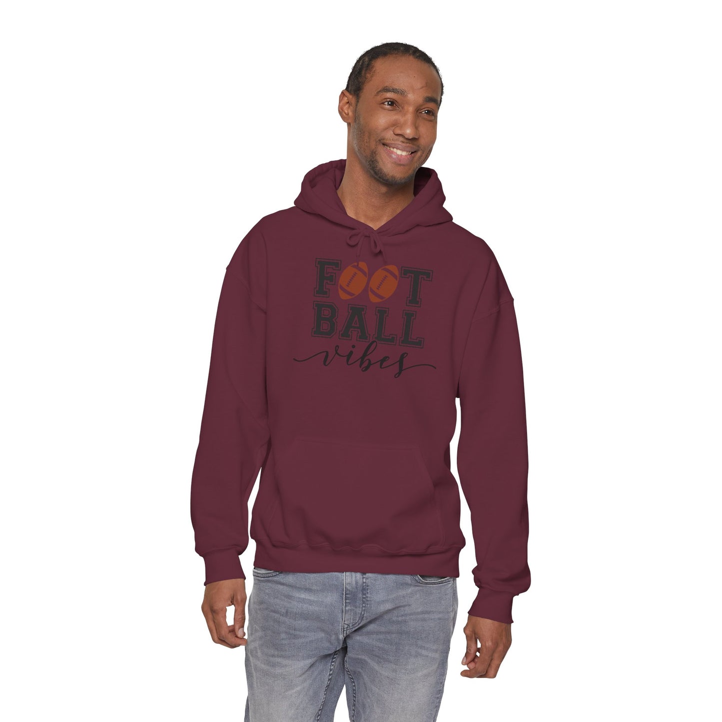 Football Vibes Men's Hoodie - Sporty Athletic Apparel