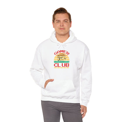 Gamer Club with Controller Design Men's Hoodie