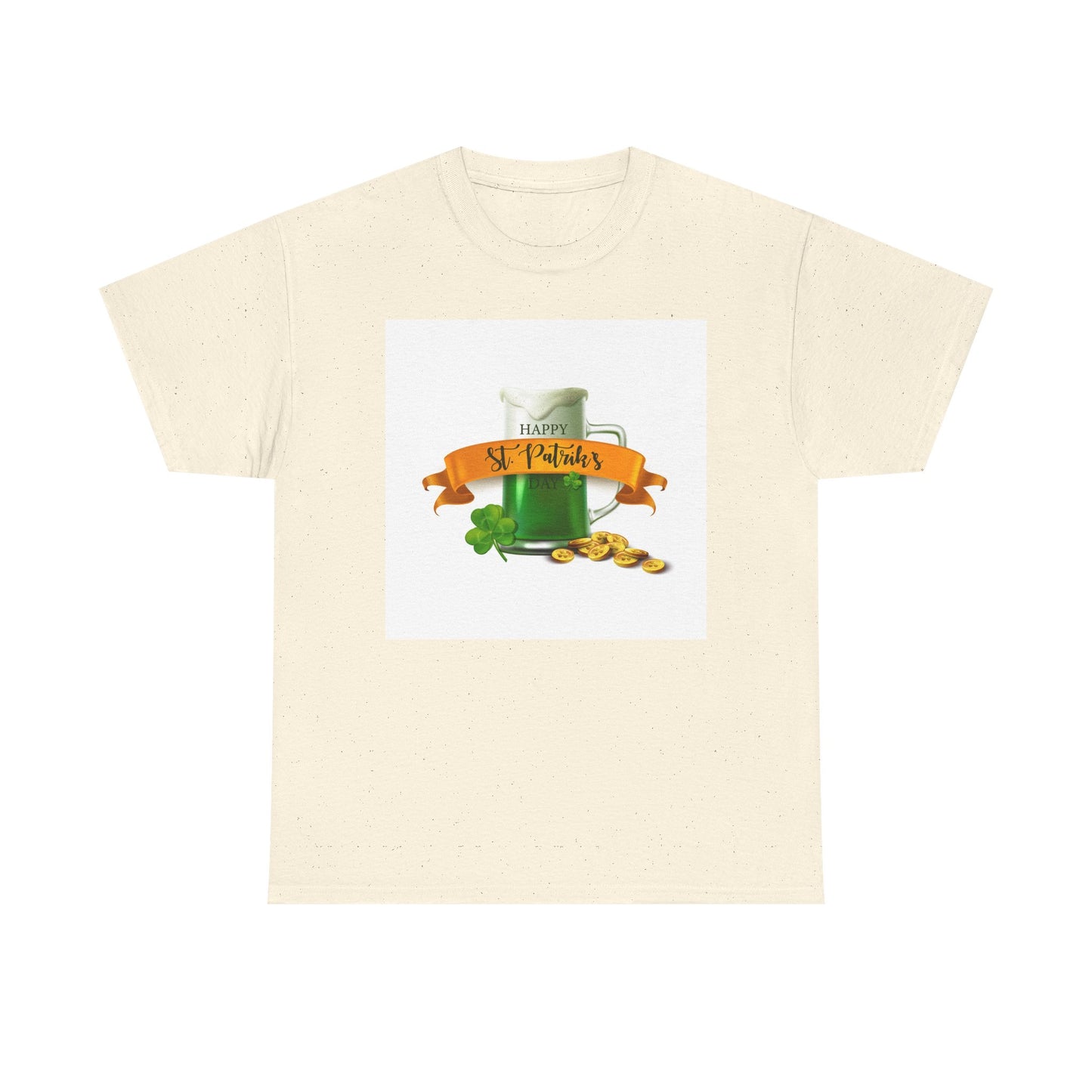 Unisex St. Patrick's Day Tee — 'Happy St. Patrick's' Beer Mug & Gold Coins Design (Limited Edition)