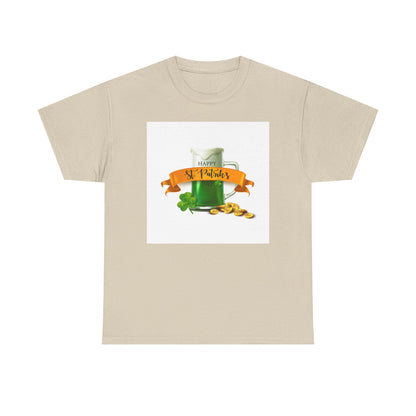 Unisex St. Patrick's Day Tee — 'Happy St. Patrick's' Beer Mug & Gold Coins Design (Limited Edition)