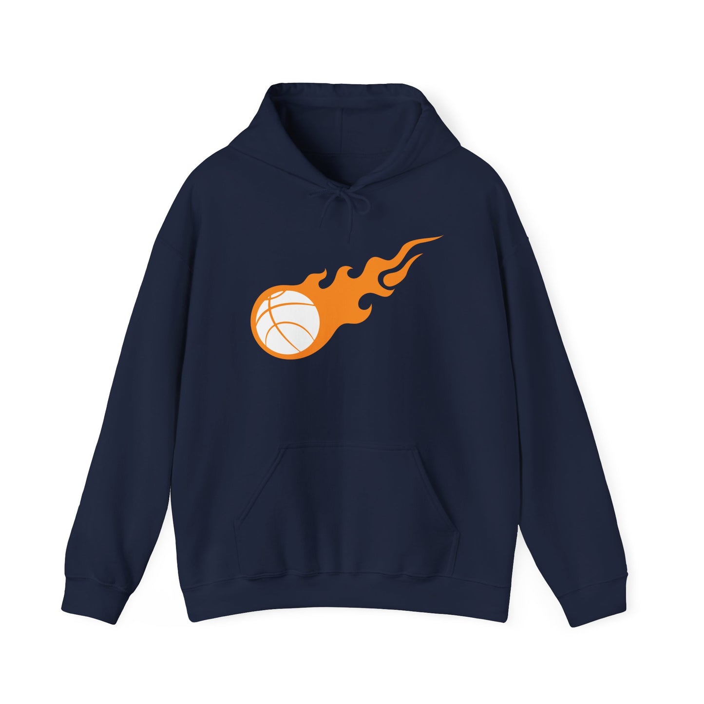 Fire Basketball Hoodie - Men's Varsity Hooded Sweatshirt