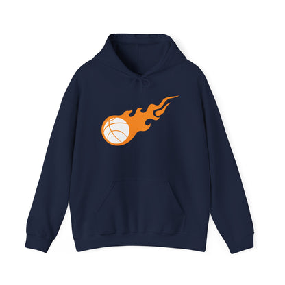 Fire Basketball Hoodie - Men's Varsity Hooded Sweatshirt