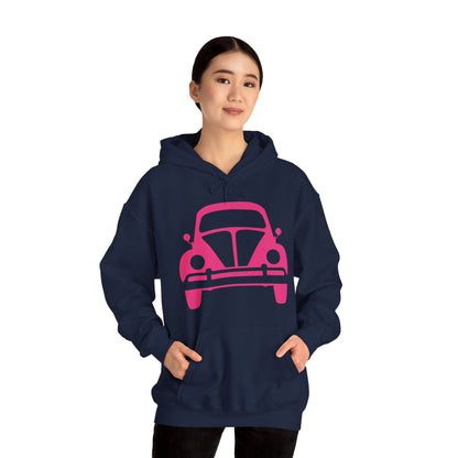 Pink Beetle Car Hoodie - Women's Hoodie