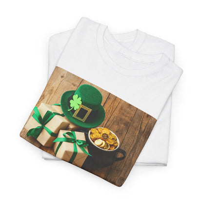 Unisex St. Patrick’s Day Gifts T-Shirt — Leprechaun Hat, Shamrock & Gold Pot Tee (Limited Edition)
