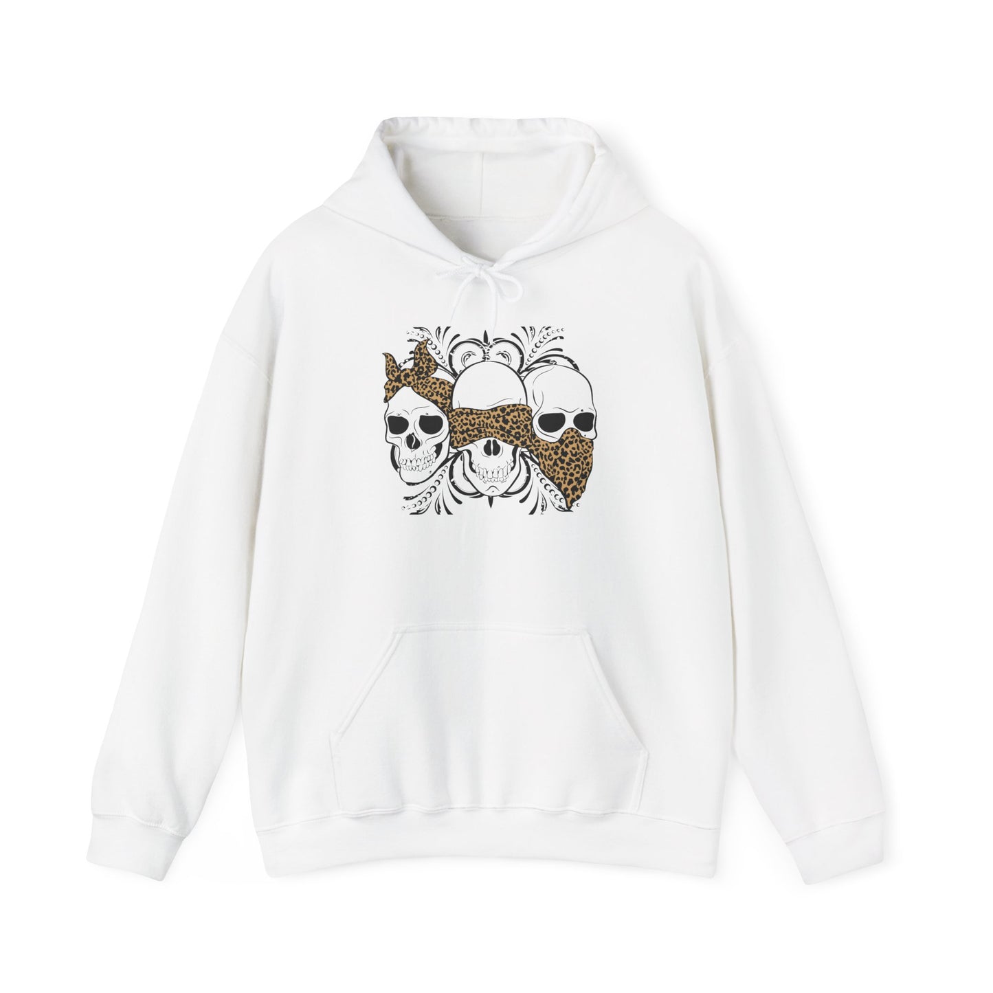 Three Skull Head - Men's Hoodie