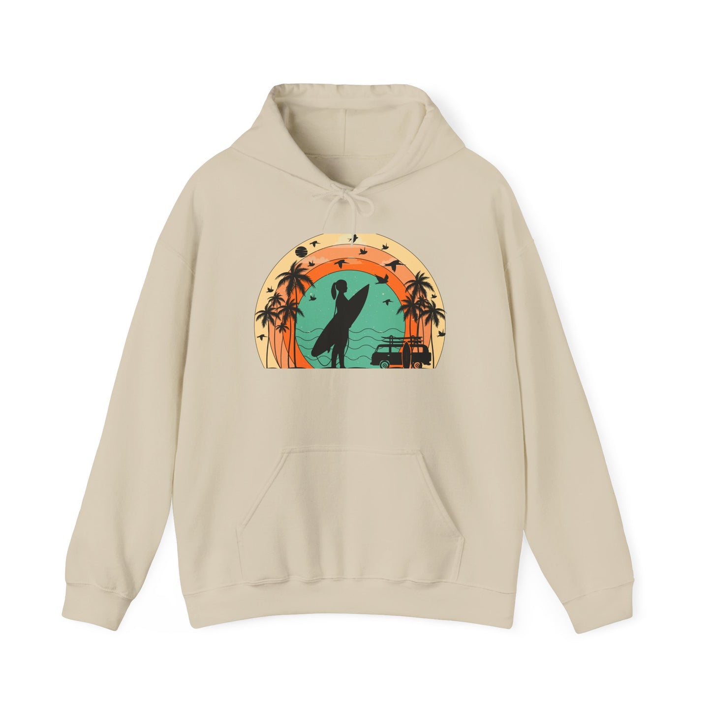 Vintage Retro Surfer Women's Hoodie