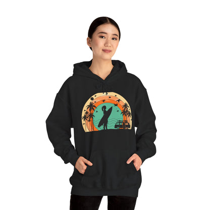 Vintage Retro Surfer Women's Hoodie