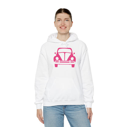 Pink Beetle Car Hoodie - Women's Hoodie