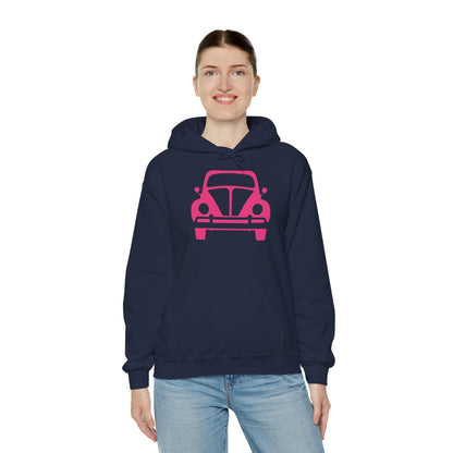 Pink Beetle Car Hoodie - Women's Hoodie