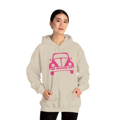 Pink Beetle Car Hoodie - Women's Hoodie