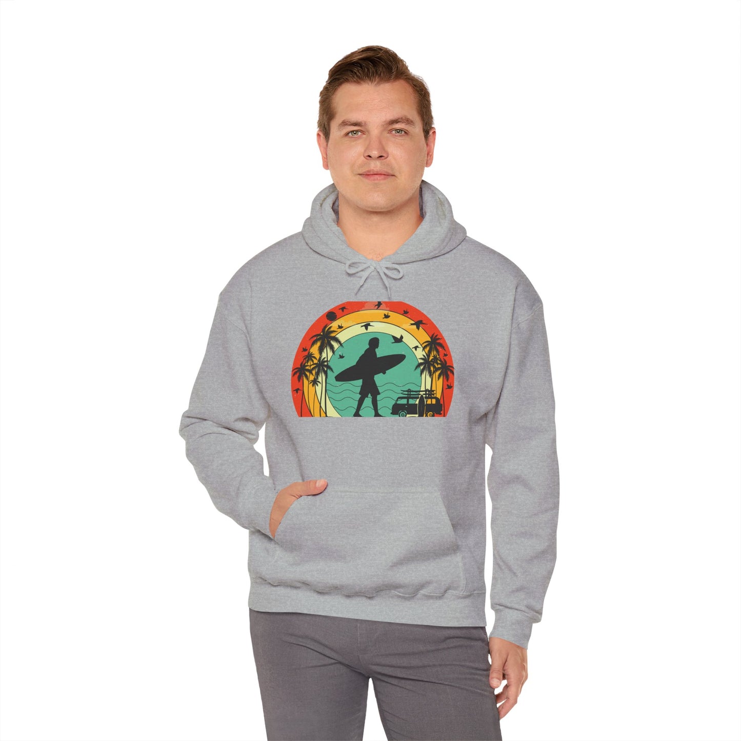 Retro Vintage Surfer Men's Hoodie