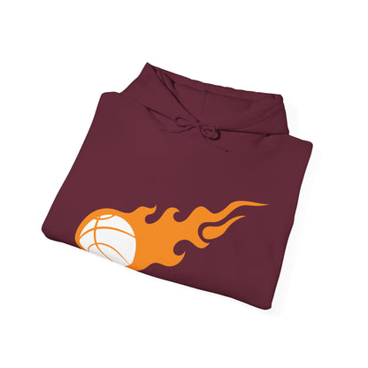 Fire Basketball Hoodie - Men's Varsity Hooded Sweatshirt