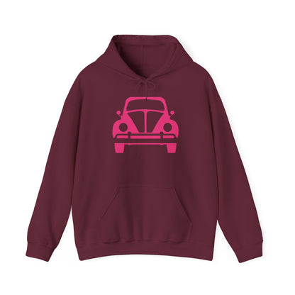 Pink Beetle Car Hoodie - Women's Hoodie