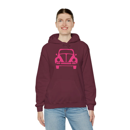 Pink Beetle Car Hoodie - Women's Hoodie