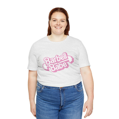 Women's Barbell Babe Tee - Girly and Cute Design