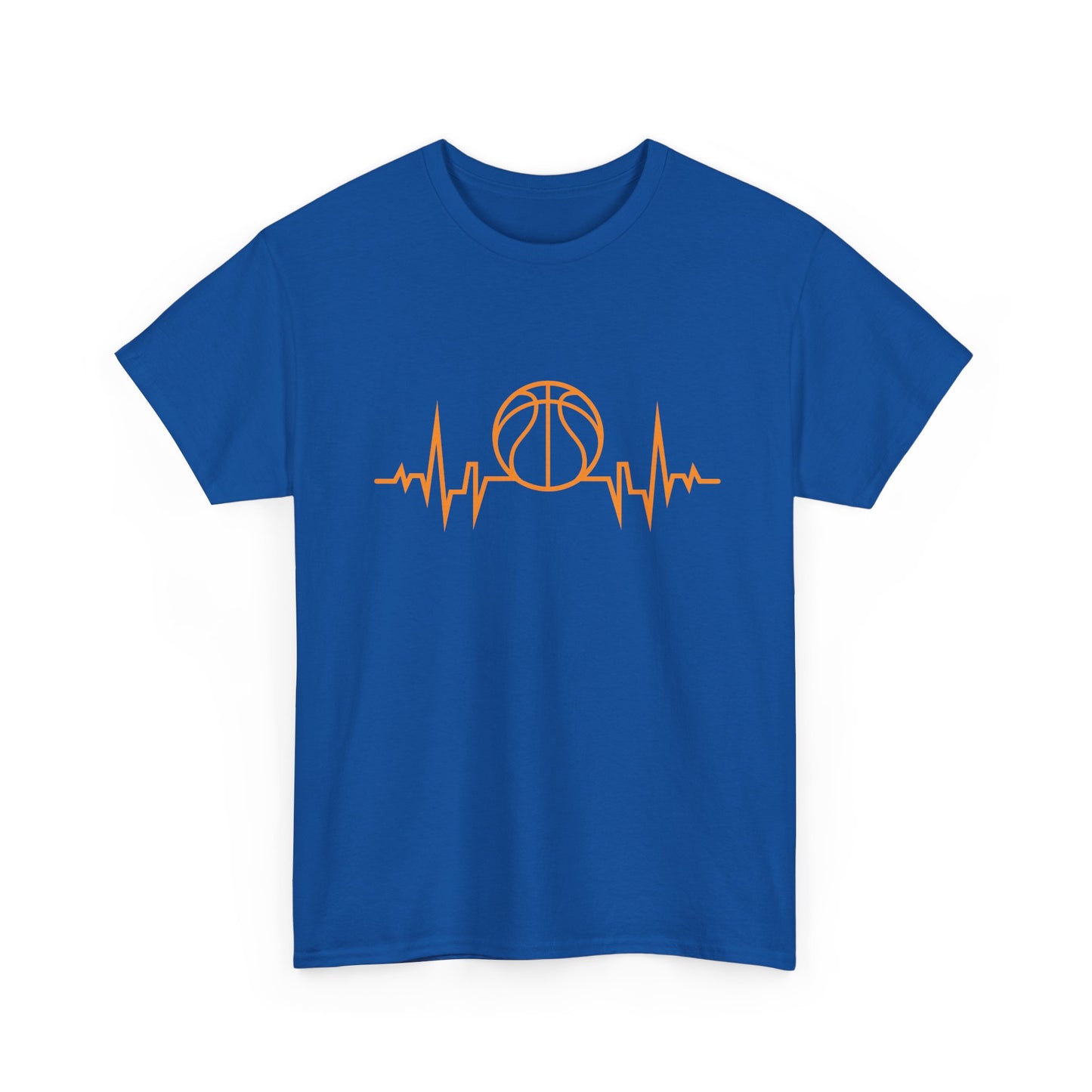 Basketball Heartbeat Tee — Basketball Pulse Graphic T-Shirt