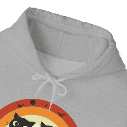 Retro Cat Rainbow Hoodie - Women's Hoodies