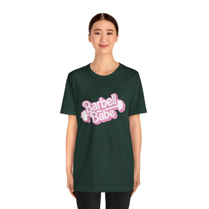 Women's Barbell Babe Tee - Girly and Cute Design