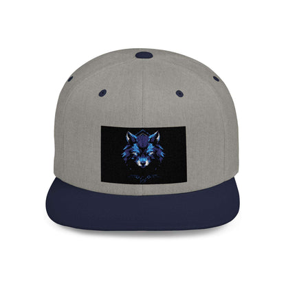 Blue Fox Snapback Cap - Stylish Outdoor Hat for Animal Lovers