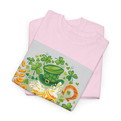 Unisex St. Patrick's Day Tee — 'Happy St. Patrick's Day' Shamrock & Leprechaun Hat Graphic (Limited Edition)