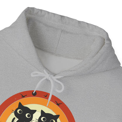 Retro Cat Rainbow Hoodie - Women's Hoodies